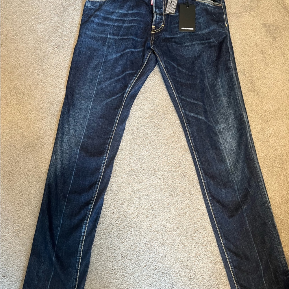 Dsquareo2 cool guy jeans brand new still has tagged long crotch tight bottom